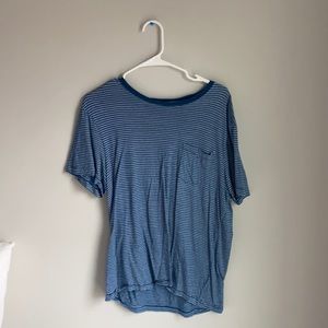 J. Crew Blue Horizontally Striped